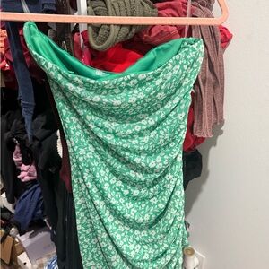 No Boundaries Green and White Floral Top